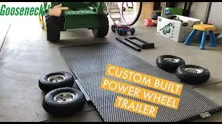 How to Build a Custom Gooseneck Trailer for Power Wheels John Deere Gator Ride On!!