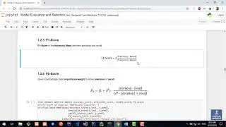 23- Model Evaluation and Selection F1 score and Fbeta score