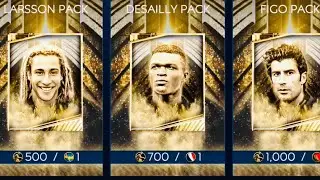 LUCKIEST ICONS BUNDLE PACKS OPENING IN FIFA MOBILE 19-I got three icons-Figo,Desailly,icons gameplay