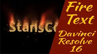 Fire Text - Davinci Resolve 16