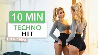 10 MIN TECHNO HIIT - Cardio on the beat, fast, fun - this makes you MOTIVATED!