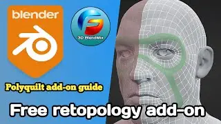 How to retopologize using polyquilt add-on part 1