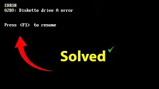 [SOLVED] diskette drive a error press f1 to resume | Floppy diskette seek failure | F1 to continue