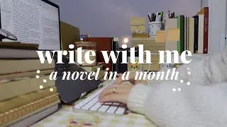 write a novel in 30 days with me! 📝✨ real-time asmr, soft rain and typing, 2x pomodoro [DAY1]