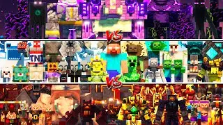 OVERWORLD vs NETHER vs END Mobs TOURNAMENT in Minecraft Mob Battle