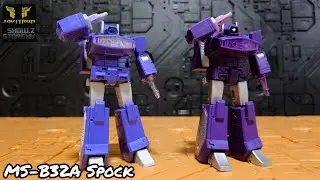 Review Transformers Magic Square MS-B32A Shockwave Spock mini Masterpiece Recolor Version Javitron