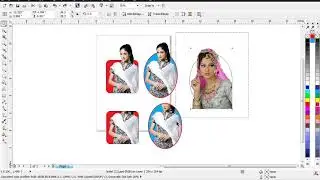 How to crop image in circle shape in coreal Draw Tips