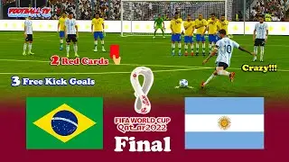 Brazil vs Argentina | FIFA World Cup 2022 Final | PES 2021 eFootball