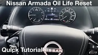 2024 Nissan Armada Oil life reset how to