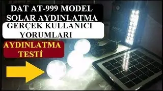 Güneş Enerjili Aydınlatma Sistemi GERÇEK KULLANICI YORUMU