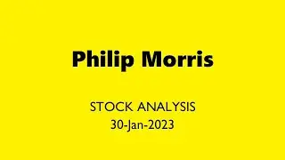 Philip Morris Stock Analysis Today 30-Jan-2023 | PM Technical and Fundamental Analysis NYSE NASDAQ