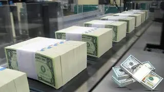 American Money Factory💵: US Dollar Banknotes Production process – How is a dollar made? $100