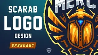 Scarab E sports  Gaming Mascot Logo Speed Art | Adobe illustrator | Adobe Photoshop | Dgn Punk