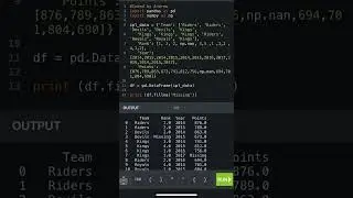 Python Bytes - Panda Dataframe Fill Null Values 