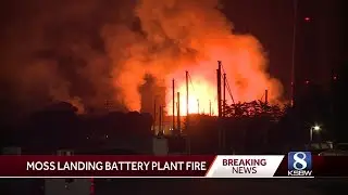 Moss Landing battery plant fire update at 11 p.m. 1/16/25