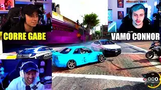 GABE CJ E CONNOR DANDO A FUGA MAIS EMOCIONANTE DO GTA !!!