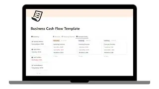 Business Cash Flow Template | How to track cash flow movement in business using 