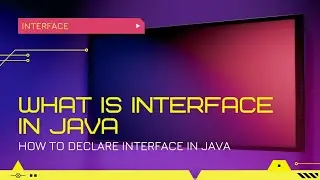 ||☆What is interface in java☆||