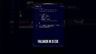 😍😍 Have you ever worked with Fallback in JavaScript ES6? #shorts #javascript #programming #coding