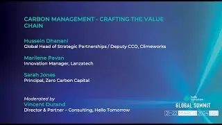 Carbon Management Crafting the Value Chain