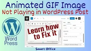 Solve GIF Image Not Playing in WordPress Post