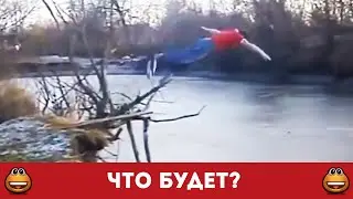 Идиот решил понырять в ледяную реку (Смотреть видео онлайн HD)