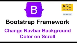 Bootstrap Tutorial For Beginners #39 - Change Navbar Background on Scroll | Bootstrap 5 Full Course