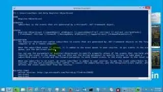 Windows Powershell Tutorial - Register-ObjectEvent