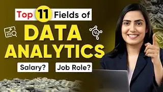 11 Different Fields of DATA ANALYTICS in 2024 | Top Career Options (Salaries & Job Roles)