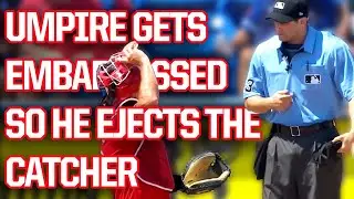 Umpire thinks the catcher embarrassed him and ejects him, a breakdown