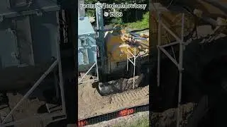 HUGE TRENCHER! 🔥 SCB Cutoff Wall Install at Edenville Dam! #shorts #construction #dam