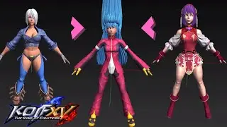 All KOF XV character models in Unreal Engine 4