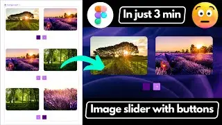 Image slider with buttons animation in figma | easy tutorial 