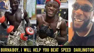 Portable beg Burna boy to Support him As Fight Speed Darlington on a Boxing Match