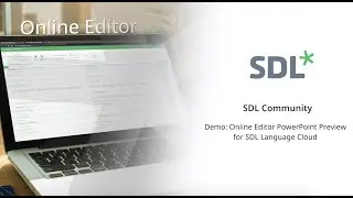 SDL Language Cloud - Online Editor PowerPoint Preview Demo