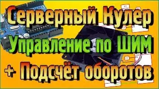 Серверный Кулер управление по ШИМ + Подсчёт оборотов в программе Flprog