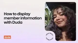 How to display member Information with the Duda platform