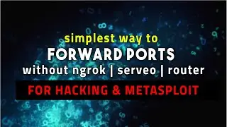 How To Forward Ports Without Ngrok | Serveo | Router For MetaSploit