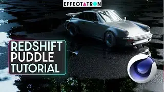 Tutorial Create Wet Floor Puddles Easy with Cinema 4D and Redshift