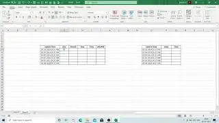 Separate Date and Time in Excel