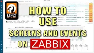 How to add screens and events on Zabbix