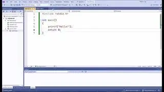 How to write C programs in Visual Studio.