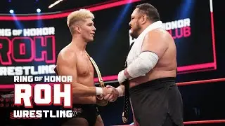 The NJPW & ROH TV champions Zack Sabre Jr & Samoa Joe come face-to-face | ROH Honor Club TV 5/18/23