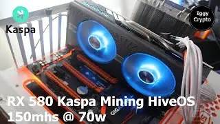 RX 580 Kaspa Mining HiveOS 150mhs @ 70w