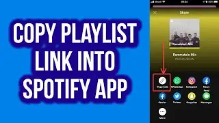 How to Copy Playlist Link Into Spotify app