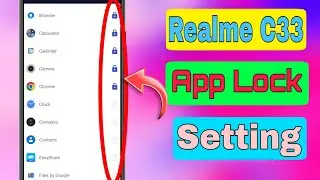 Realme C33 App Lock Setting || How To App Lock In Realme C33