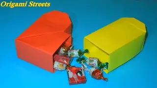 How to make a box out of paper. Origami heart box