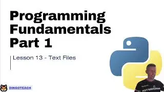 NSW Software Engineering Topic 1 Python: Part 13 - Reading and Writing Text Files