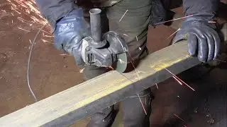 КАК маленькой болгаркой легко резать БОЛЬШОЙ ТОЛСТЫЙ металл