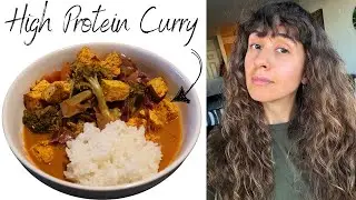 🌱🍛 HIGH-PROTEIN Red Thai Veggie Curry | Easy Slow Cooker Recipe (Vegan & Gluten-Free) 💪🥦